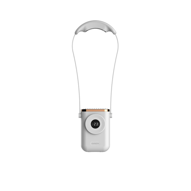 2 In 1 Hanging Neck Cooling Fan with Rechargeable Battery
