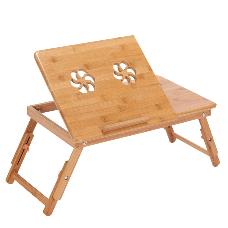 Adjustable Laptop Desk with USB Cooling Fan
