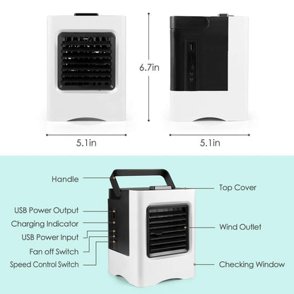 4-in-1 USB Mini Air Cooler & Humidifier