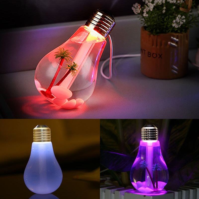 400ml LED Lamp Air Humidifier with Night Light