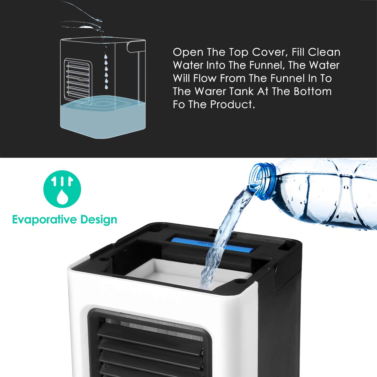 4-in-1 USB Mini Air Cooler & Humidifier