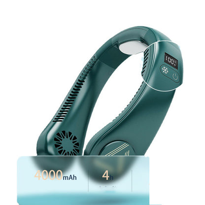 Portable Hanging Neck Fan with Hands-Free Cooling Design