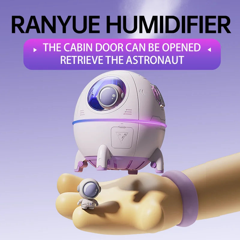 Portable Astronaut Humidifier with LED Night Light
