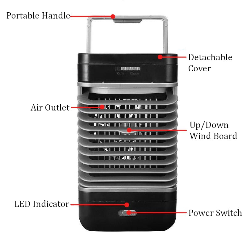 Mini Desktop Air Cooler Fan