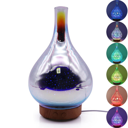 3D Fireworks LED Night Light Air Humidifier