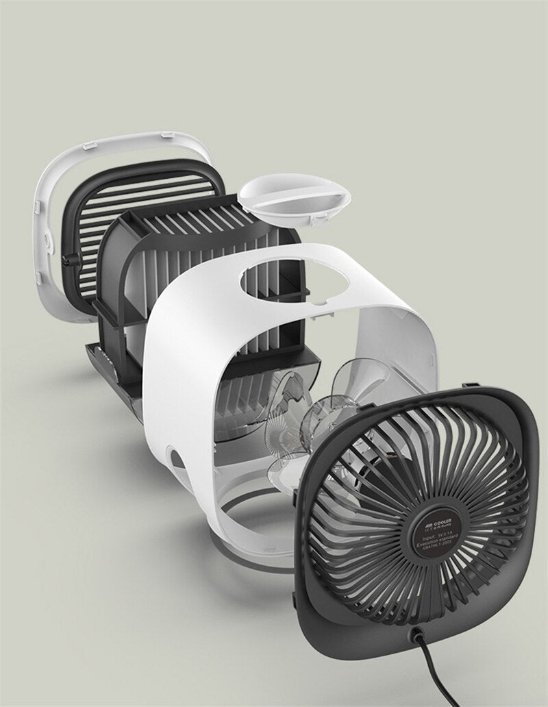 Mini Portable Air Cooler & Humidifier USB