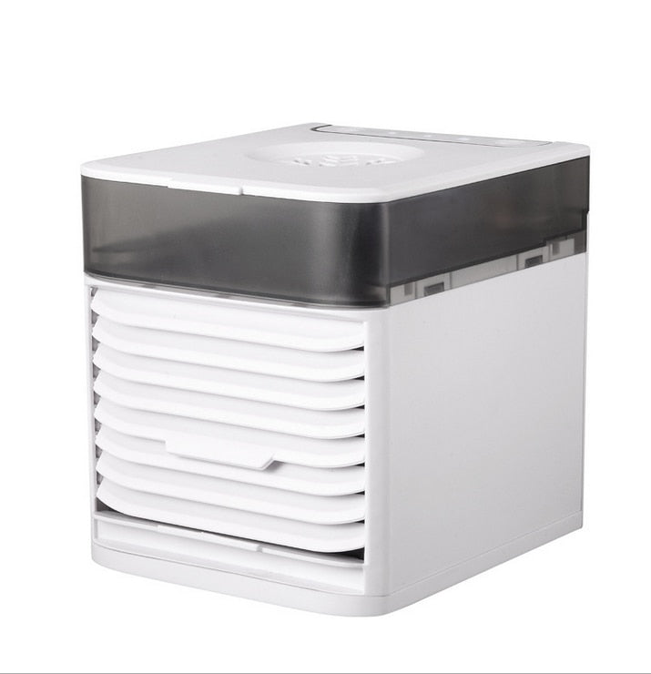 Portable Mini Air Cooler Fan with 7-Color LED Light