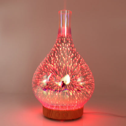 3D Fireworks LED Night Light Air Humidifier