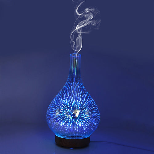 3D Fireworks LED Night Light Air Humidifier