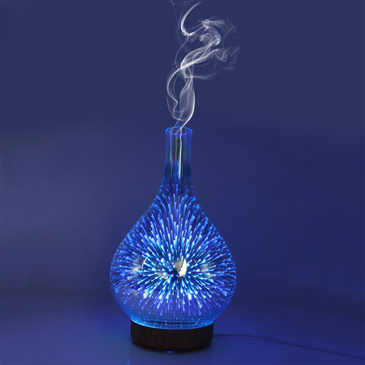 3D Fireworks LED Night Light Air Humidifier