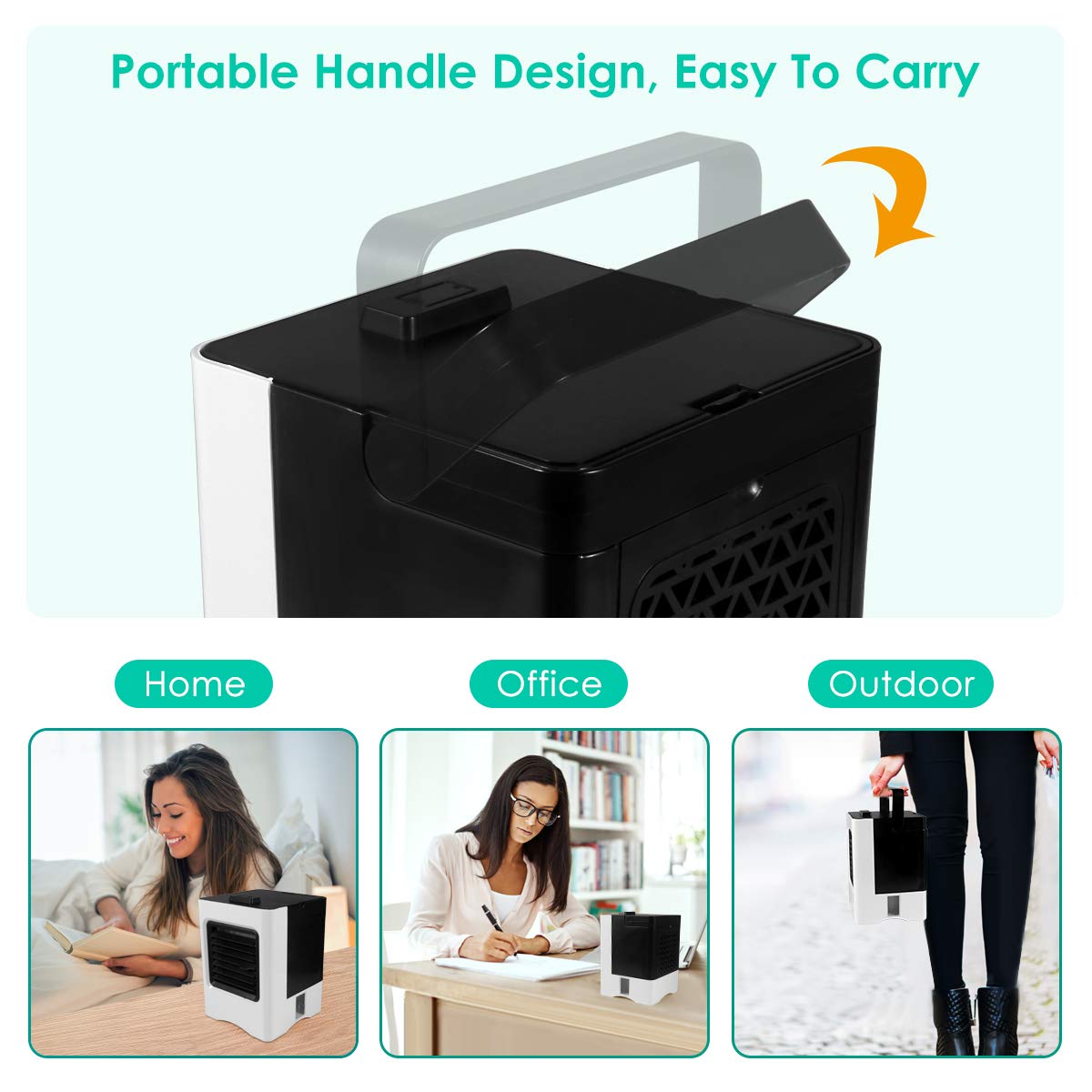 4-in-1 USB Mini Air Cooler & Humidifier