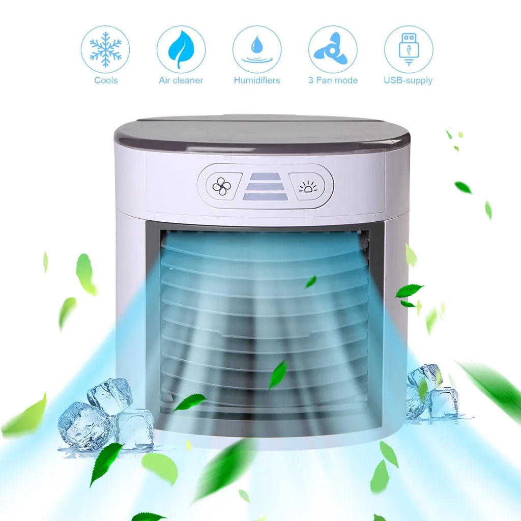 Portable USB Air Conditioner Mini Air Cooler Fan
