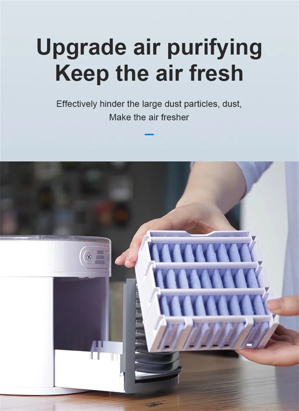 Portable USB Air Conditioner Mini Air Cooler Fan