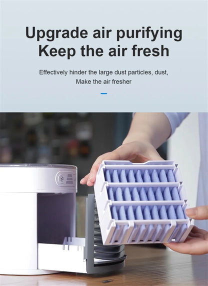 Portable USB Air Conditioner Mini Air Cooler Fan